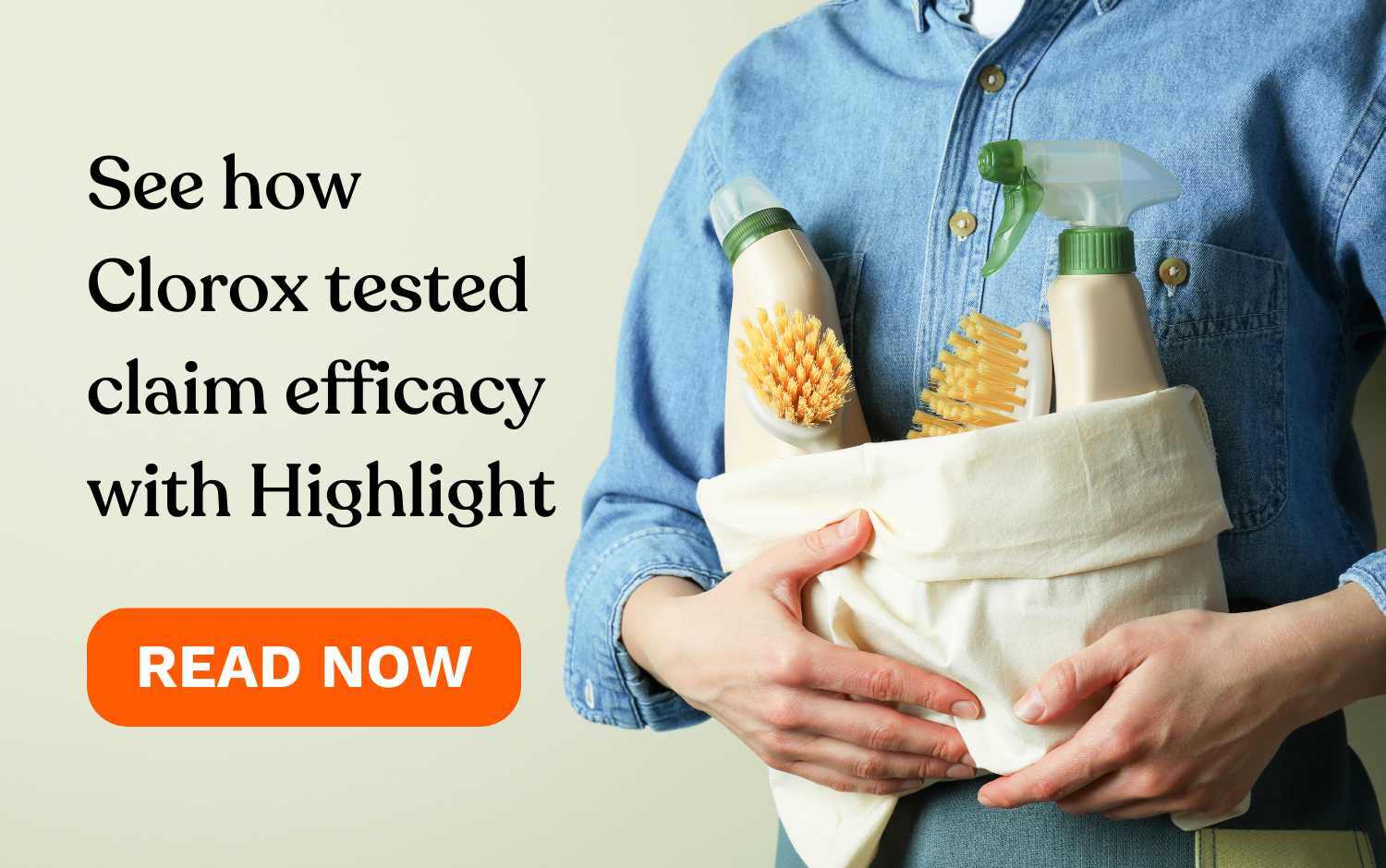 See how Clorox tested claim efficacy with Highlight