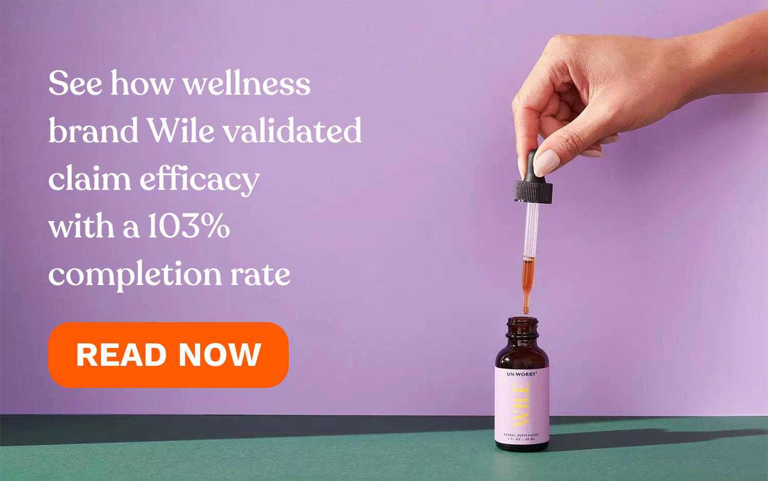 See how supplement brand Wile validated claim efficacy with a 103% completion rate on a longitudinal study